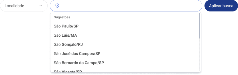 Busca por localidade